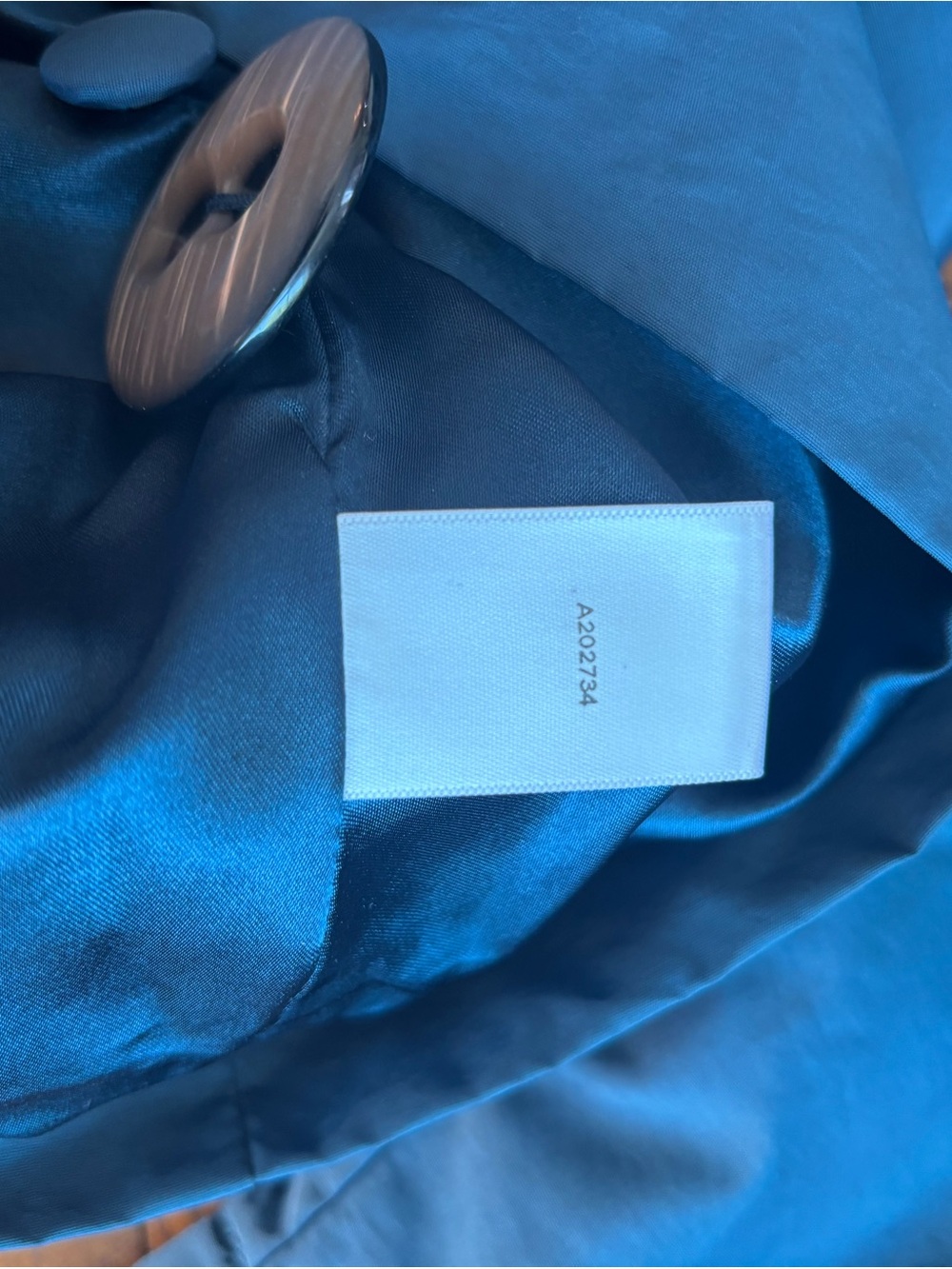 dennis basso Teal Full-Button A-Line Robe Jacket - Picture 8 of 12
